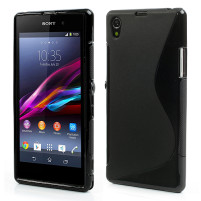 Силиконов гръб ТПУ S-Case за Sony Xperia Z1 L39h C6903 черен